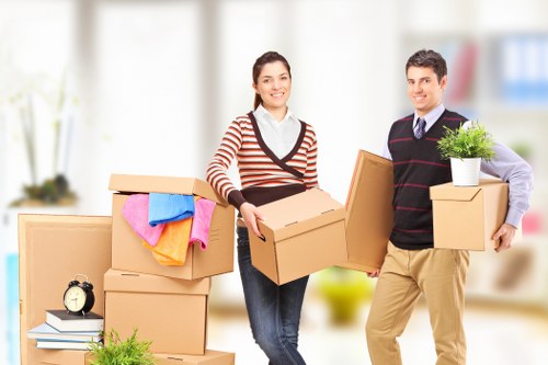 Professional moving team supporting a local Tower Hill relocation