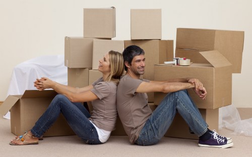Professional moving truck service handling tight access in Tower Hill
