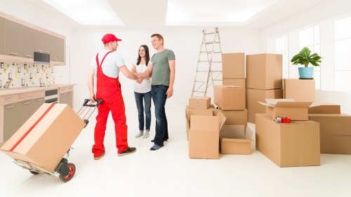 Packing and transport for an office move in Tower Hill