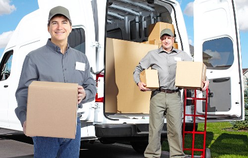 Team handling furniture for a Tower Hill flat move