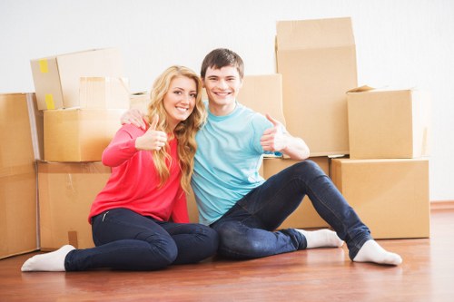 Tower Hill removal van prepared for apartment or office relocation